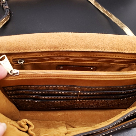 🎁🔥Patricia Nash Metallic Exotic Lizard Lanza - Picture 13 of 14